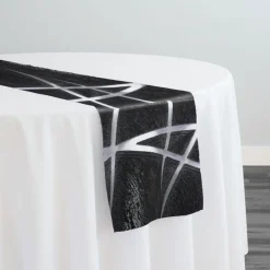 Atlas Sheer Table Runner in Black
