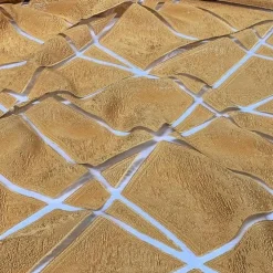 Atlas Sheer Table Runner in Gold