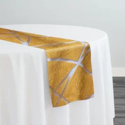 Atlas Sheer Table Runner in Gold