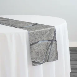 Atlas Sheer Table Runner in Silver