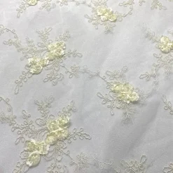 Baby Rose Embroidery Table Runner in Ivory
