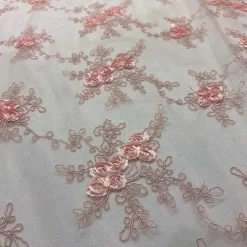 Baby Rose Embroidery Table Runner in Blush