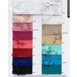 Baby Rose Embroidery (w/ Poly Lining) Table Napkin in Royal