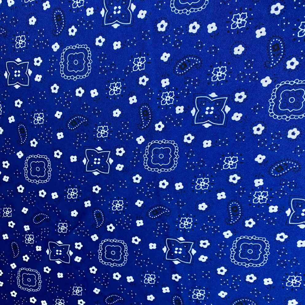 Bandana (Poly Print) Table Napkin in Royal
