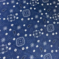 Bandana (Poly Print) Table Napkin in Navy