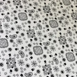 Bandana (Poly Print) Table Runner in White