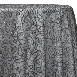 Bedazzle Table Linen in Charcoal