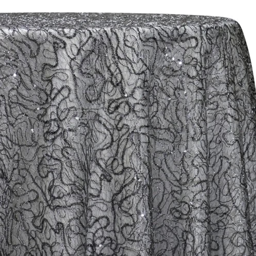Bedazzle Table Linen in Charcoal