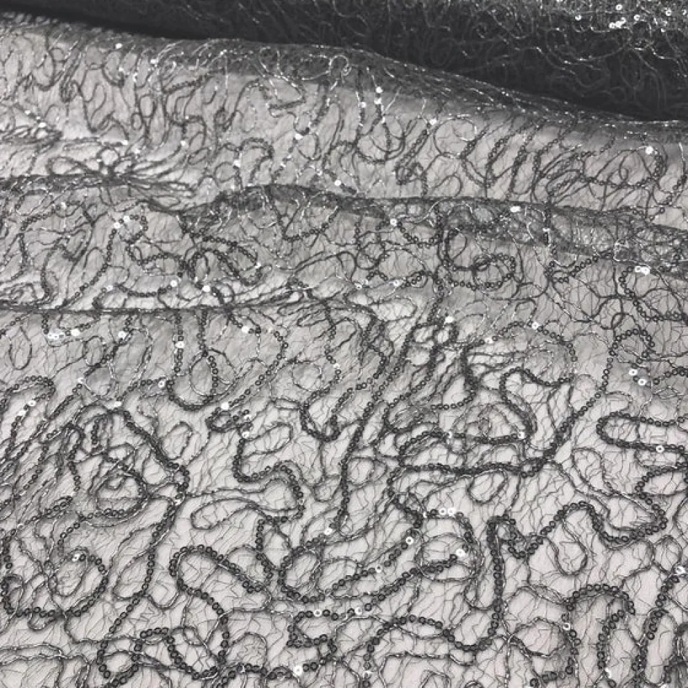 Bedazzle Table Runner in Charcoal