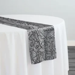 Bedazzle Table Runner in Charcoal