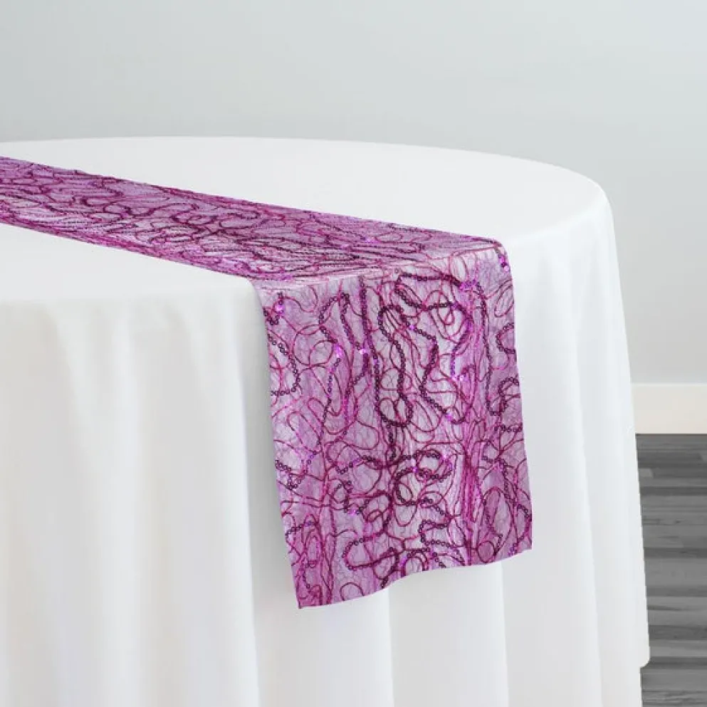 Bedazzle Table Runner in Fuchsia