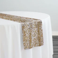 Bedazzle Table Runner in Gold 24K