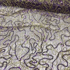 Bedazzle Table Runner in Purple Gold