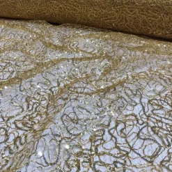 Bedazzle (w/ Poly Lining) Table Napkin in Gold 18K