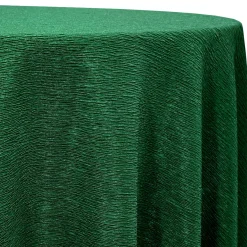 Bella Crepe Table Linen in Hunter Green