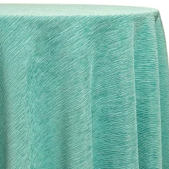 Bella Crepe Table Linen in Teal Green