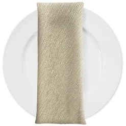 Bella Crepe Table Napkin in Bone
