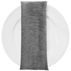 Bella Crepe Table Napkin in Grey