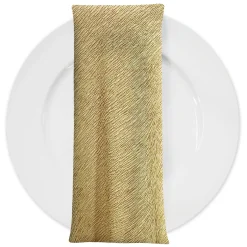 Bella Crepe Table Napkin in Lt Gold