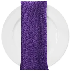 Bella Crepe Table Napkin in Purple