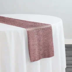 Bella Crepe Table Runner in Mauve