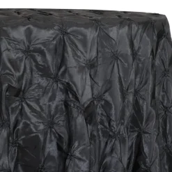 Belly Button (Pinwheel) Table Linen in Black