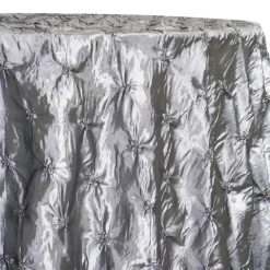 Belly Button (Pinwheel) Table Linen in Charcoal