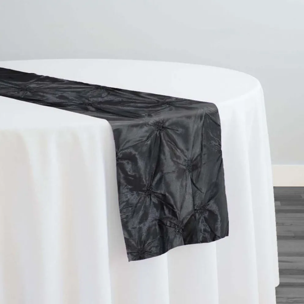 Belly Button (Pinwheel) Table Runner in Black
