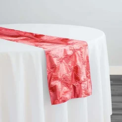 Belly Button (Pinwheel) Table Runner in Coral