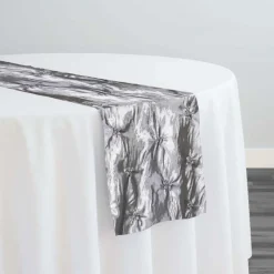 Belly Button (Pinwheel) Table Runner in Charcoal