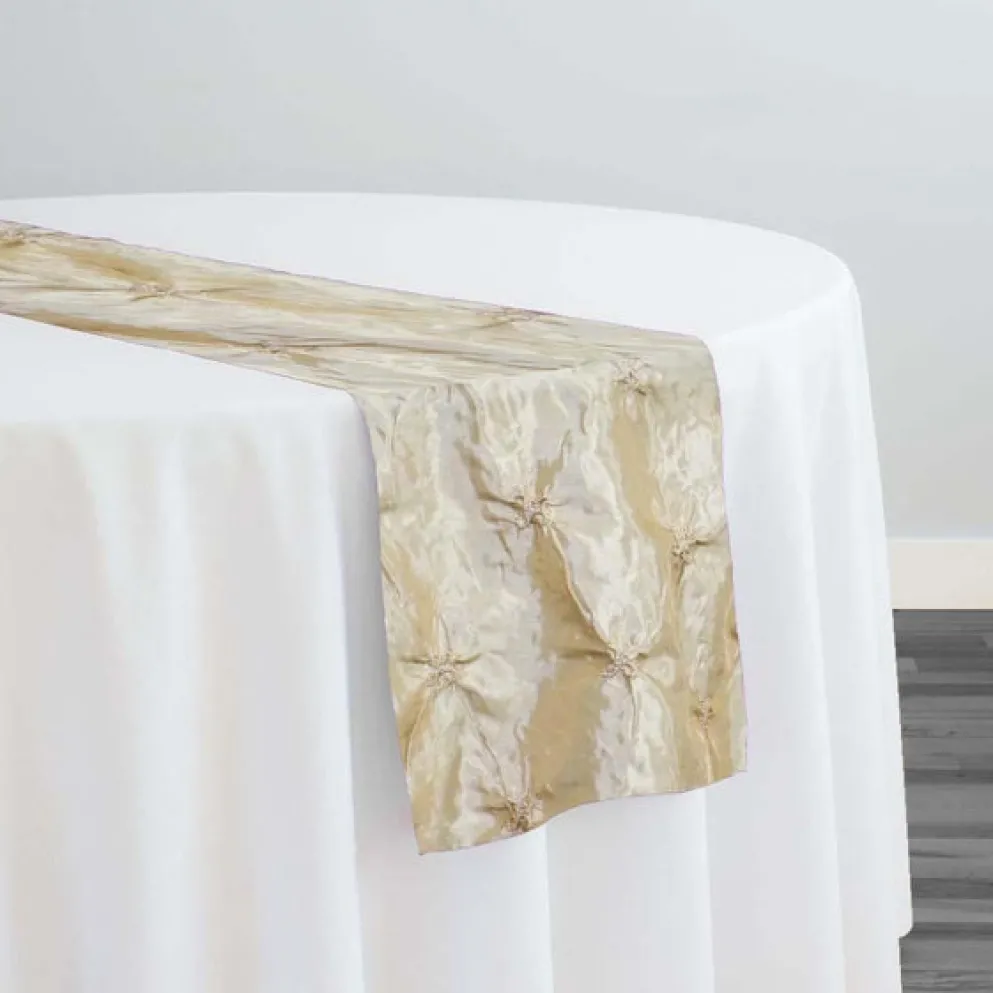 Belly Button (Pinwheel) Table Runner in Champagne