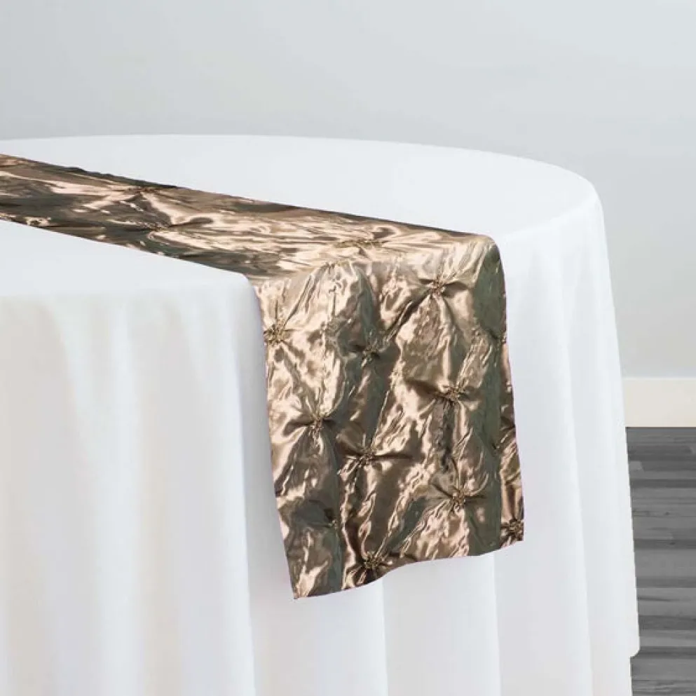 Belly Button (Pinwheel) Table Runner in Brown