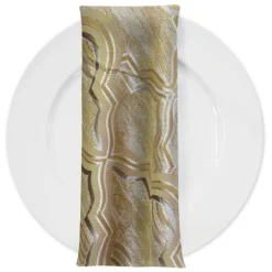Bentley Jacquard Table Napkin in Gold