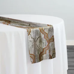Bentley Jacquard Table Runner in Copper