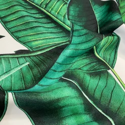 Beverly (Poly Print) Table Napkin in Green/White