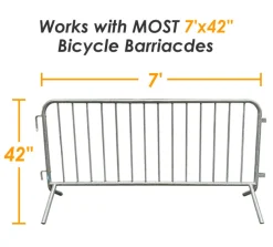 Bicycle Barricade (7'x42