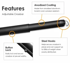 Black Anodized Uprights & Crossbars