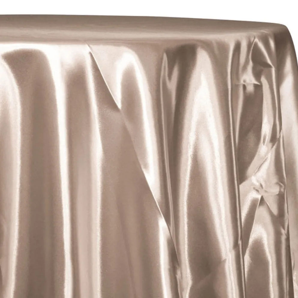 Bridal Satin Table Linen in Champagne 117