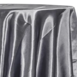 Bridal Satin Table Linen in Gray 665