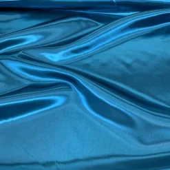 Bridal Satin Table Linen in Peacock 777