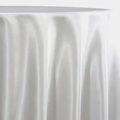 Bridal Satin Table Linen in White