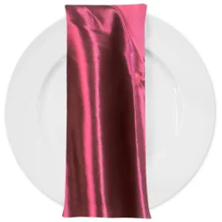 Bridal Satin Table Napkin in Burgundy 232