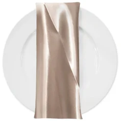 Bridal Satin Table Napkin in Champagne 117