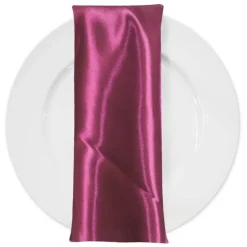 Bridal Satin Table Napkin in Guava 160