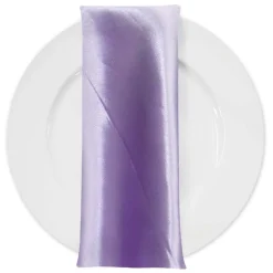Bridal Satin Table Napkin in Lilac 140