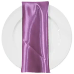 Bridal Satin Table Napkin in Mauve 35
