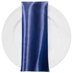 Bridal Satin Table Napkin in Navy 245