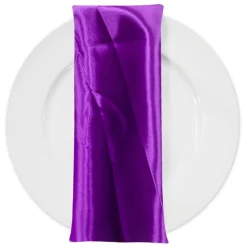 Bridal Satin Table Napkin in Orchid 554