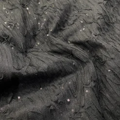 Brilliant Sheer Sequins Table Runner in Black
