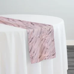 Brilliant Sheer Sequins Table Runner in Blush